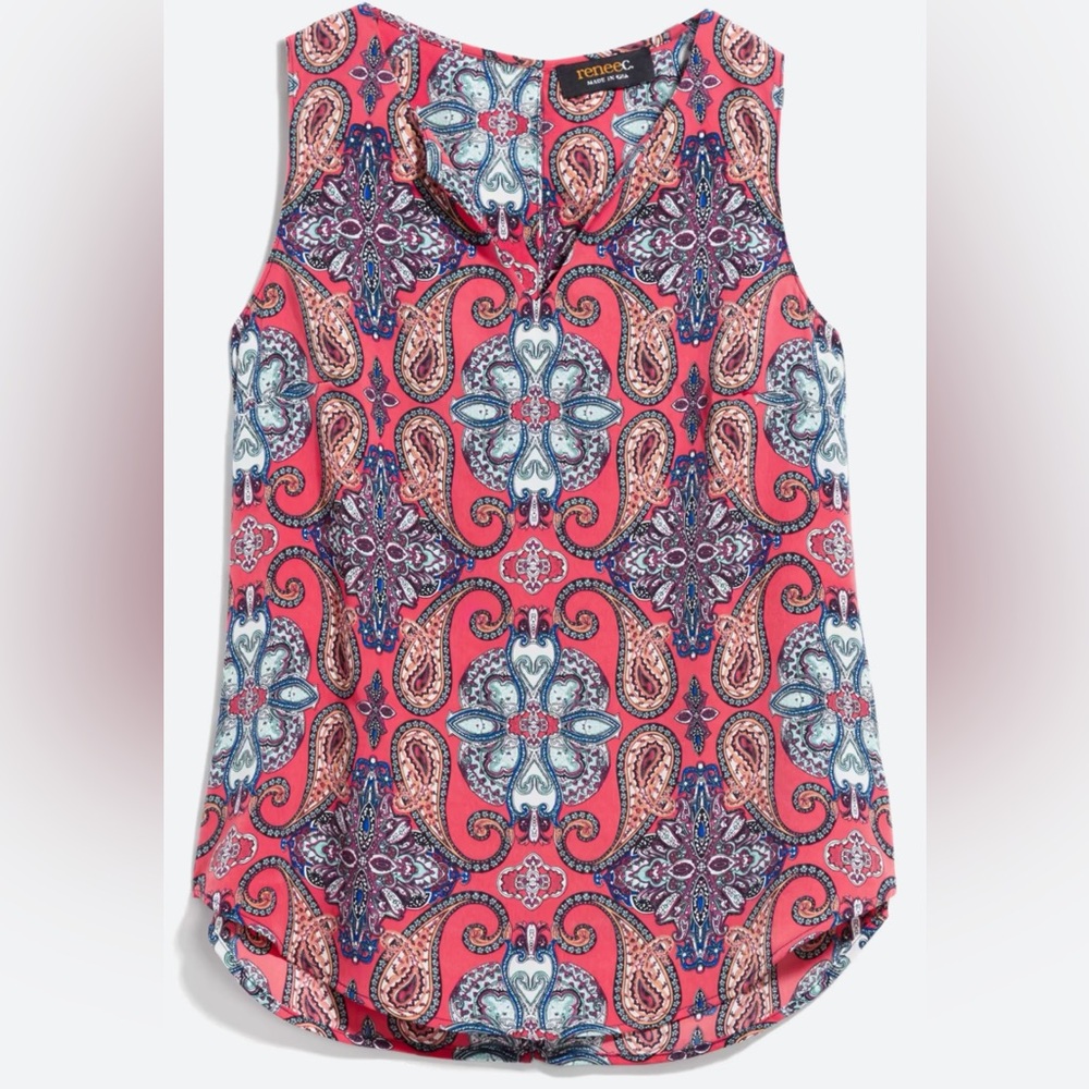 RENEE C * Stitch Fix * Split Neck Top